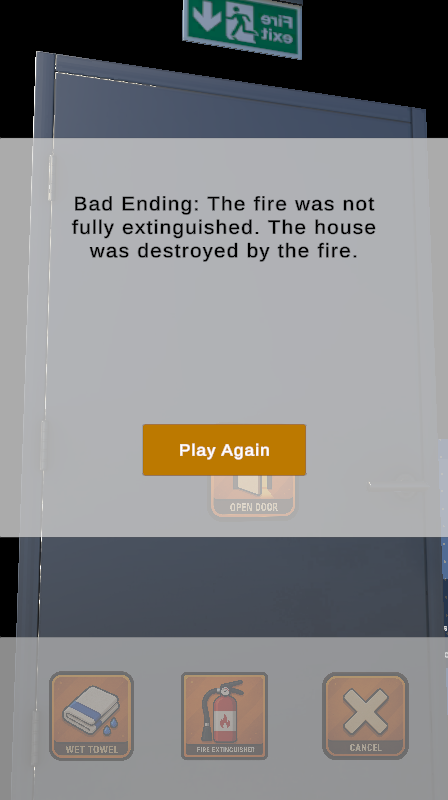 Bad ending small fire